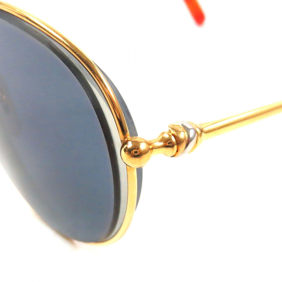 Cartier Trinity Marble Pattern Eyewear Sunglasses with Logo Gold Orange — view 7