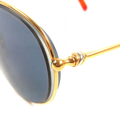 Cartier Trinity Marble Pattern Eyewear Sunglasses with Logo Gold Orange — view 7