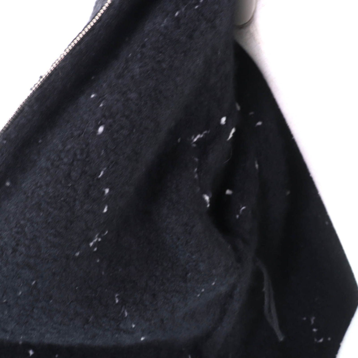 Chanel Cashmere Silk Blend Rhinestone CC Logo Buttoned Quilted Pattern Zip UP — view 5