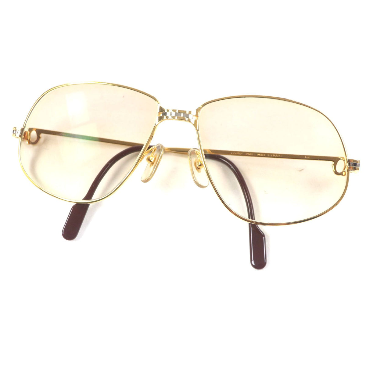Cartier Maillon Panthere Teardrop Logo Gradient Lens Sunglasses Eyewear