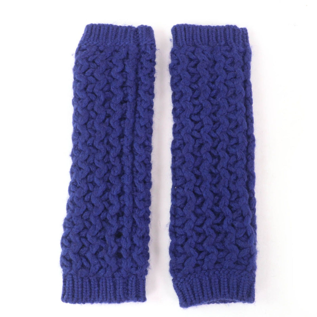 Chanel CC Logo Arm Warmers Set Blue — view 5