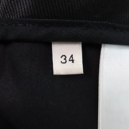 Celine Wool 100% Center Crease Two Tuck Wide Pants Trousers Black 34 — view 7