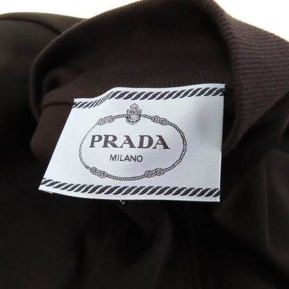 Prada Jersey Dress Black with Triangle Charm 36 — view 7