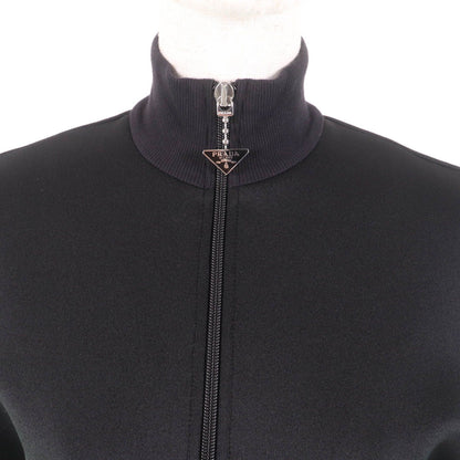 Prada Jersey Dress Black with Triangle Charm 36 — view 4
