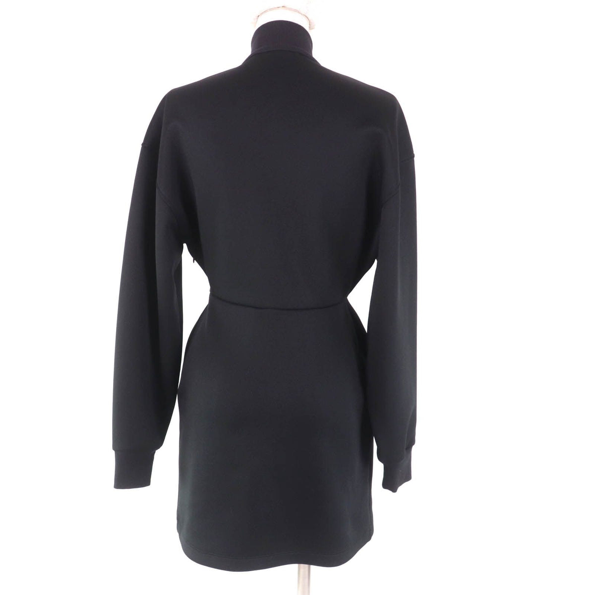 Prada Jersey Dress Black with Triangle Charm 36 — view 3