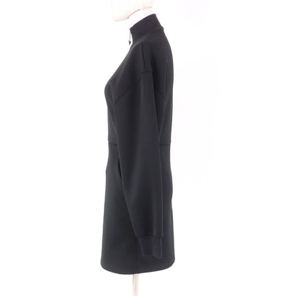 Prada Jersey Dress Black with Triangle Charm 36 — view 2