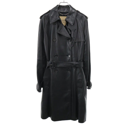 Loewe Lambskin Trench Coat Black 38