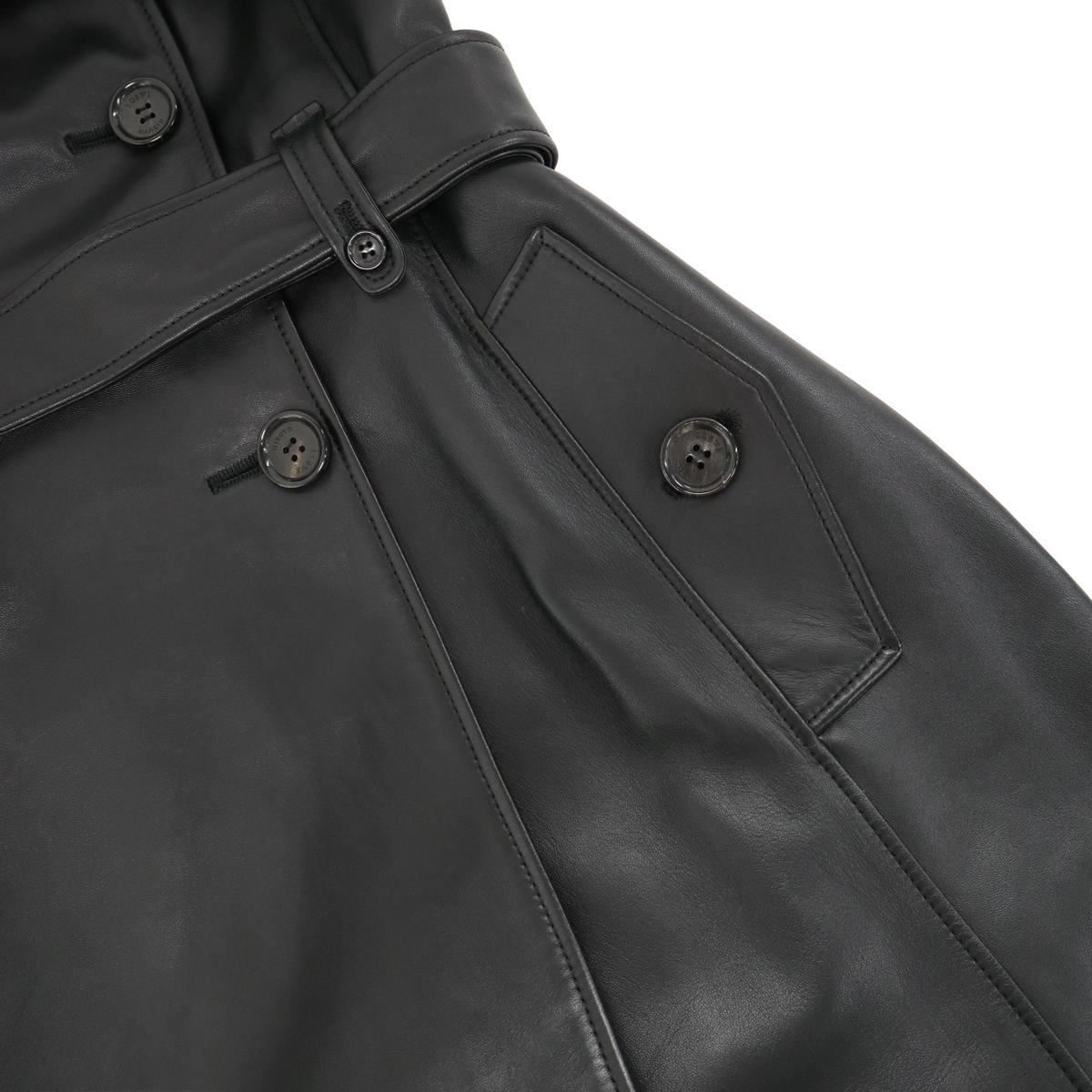 Loewe Lambskin Trench Coat Black 38 — view 7