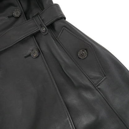 Loewe Lambskin Trench Coat Black 38 — view 7