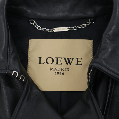 Loewe Lambskin Trench Coat Black 38 — view 3