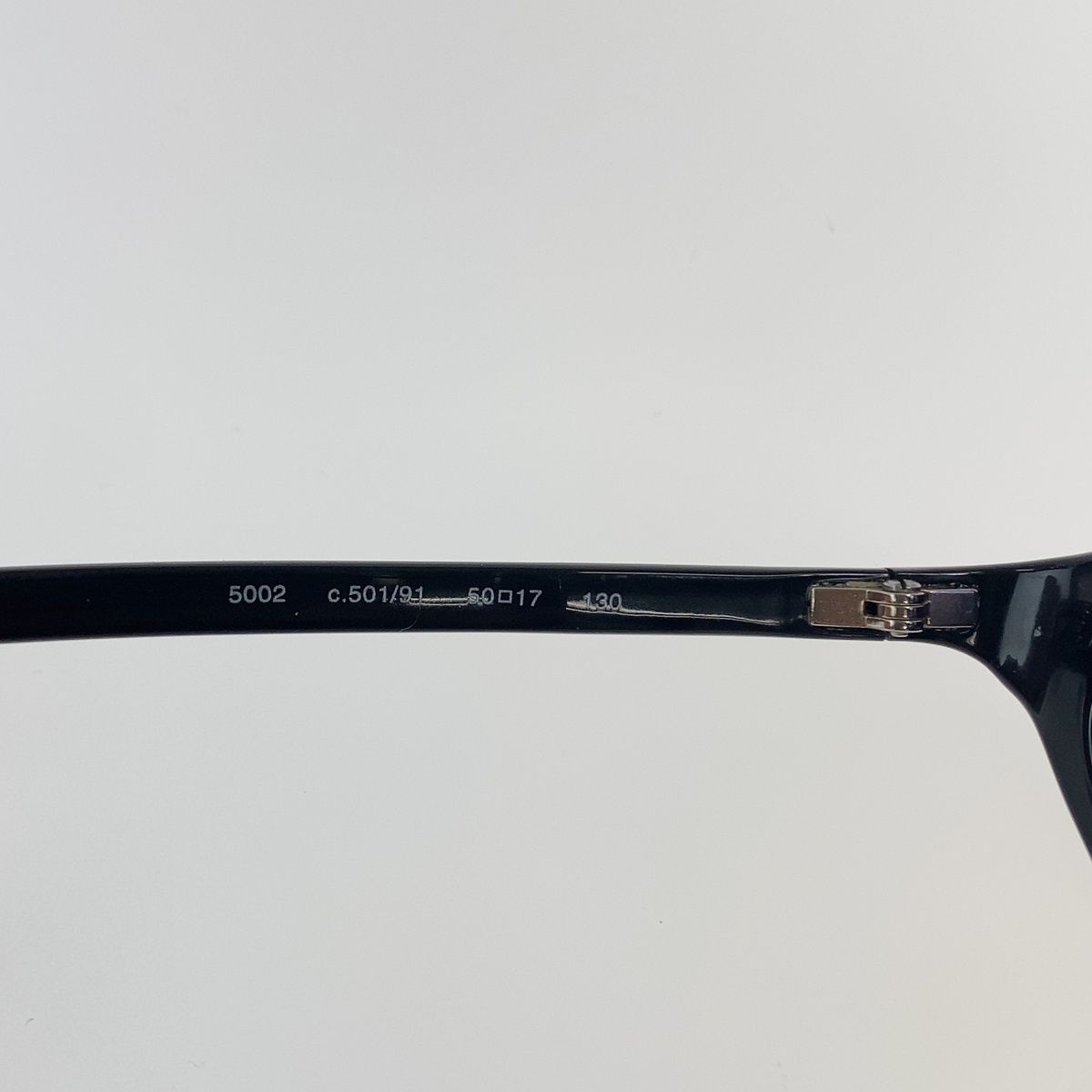 Chanel Vintage CC Logo Black Gold Acetate Sunglasses Eyewear — view 8