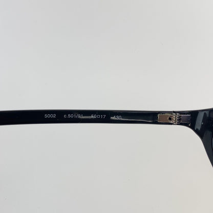 Chanel Vintage CC Logo Black Gold Acetate Sunglasses Eyewear — view 8
