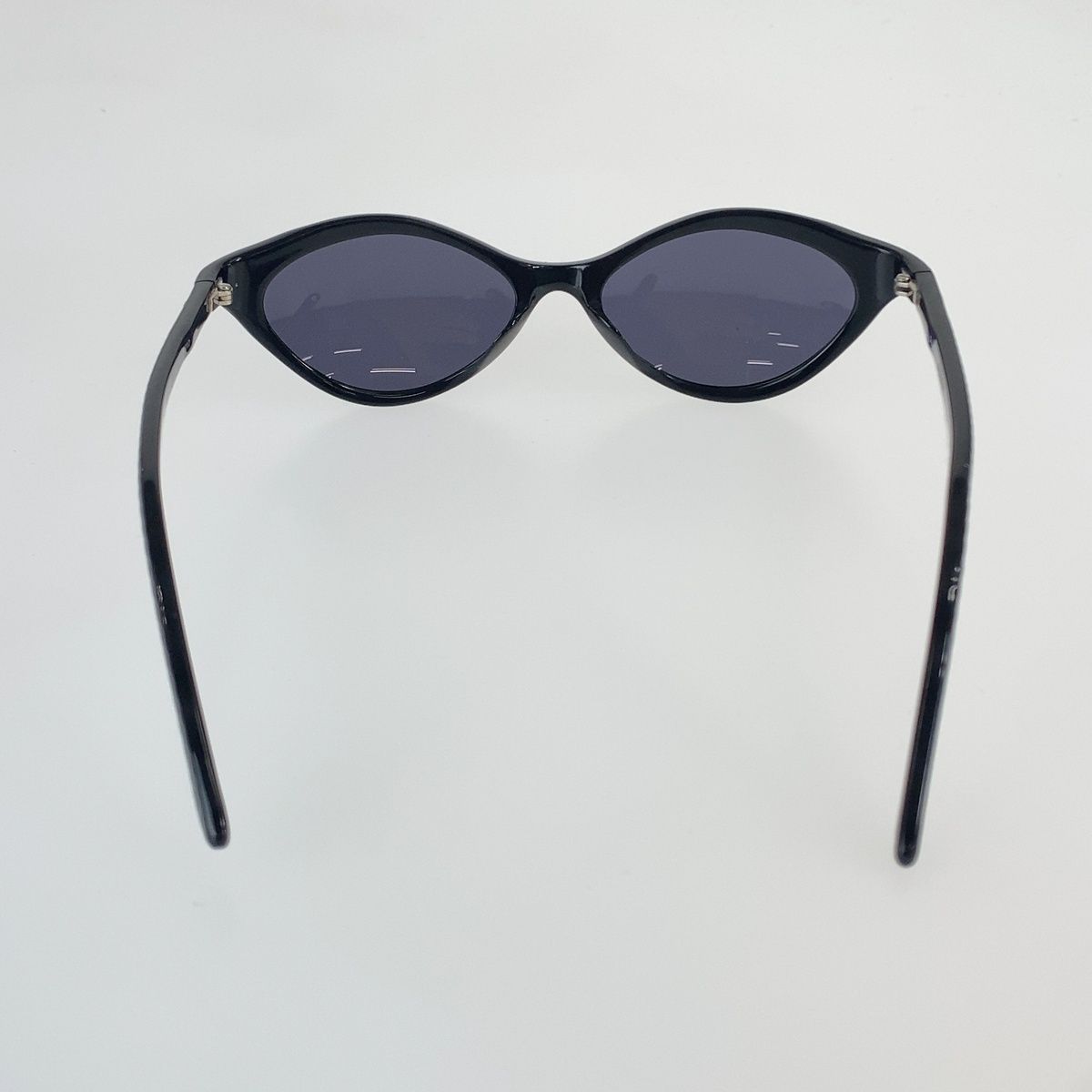 Chanel Vintage CC Logo Black Gold Acetate Sunglasses Eyewear — view 3