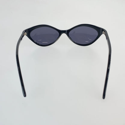Chanel Vintage CC Logo Black Gold Acetate Sunglasses Eyewear — view 3