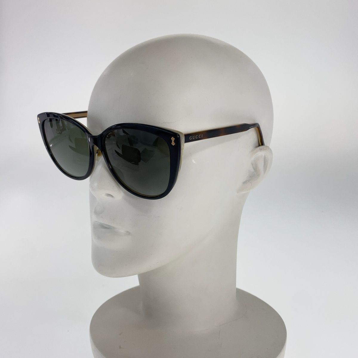 Gucci Sunglasses Black Brown White Plastic — view 6