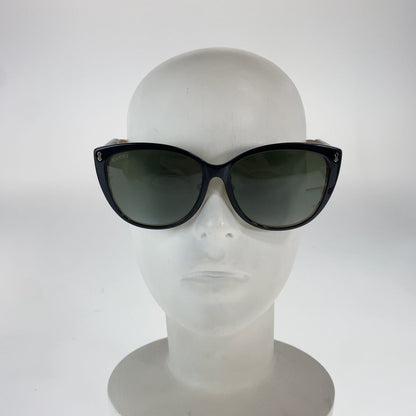 Gucci Sunglasses Black Brown White Plastic — view 7