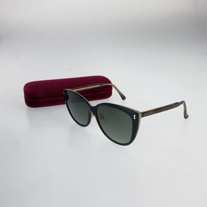 Gucci Sunglasses Black Brown White Plastic — view 8
