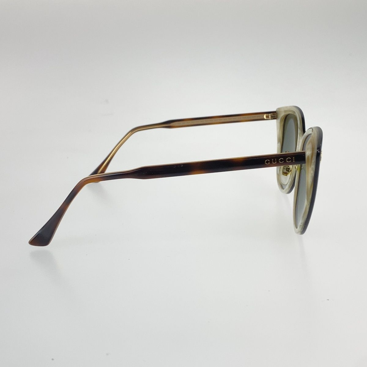 Gucci Sunglasses Black Brown White Plastic — view 4