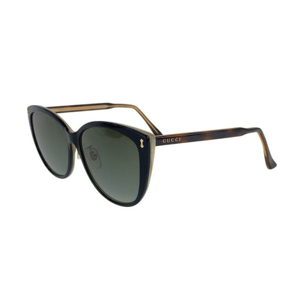 Gucci Sunglasses Black Brown White Plastic