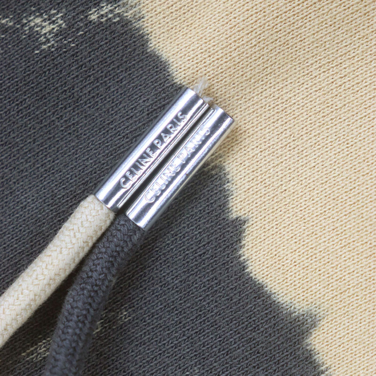 Celine Layered Design Tie Dye Pullover Hoodie Orange Black XL — view 4