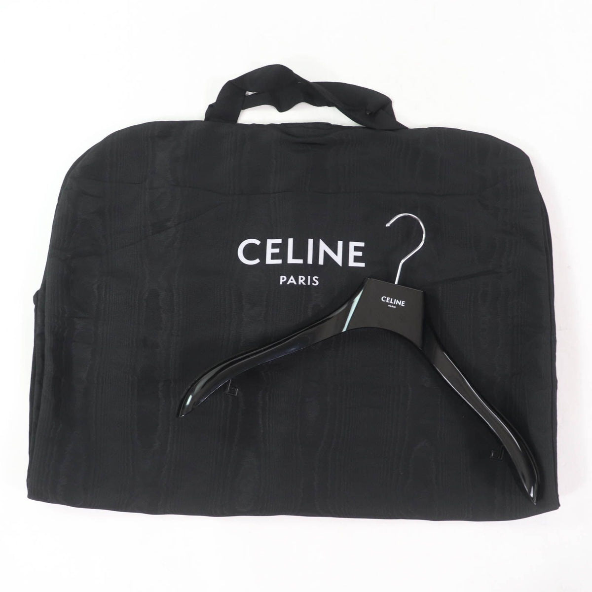 Celine Triomphe Pattern Trench Coat Brown Hanger with Garment 40 — view 6