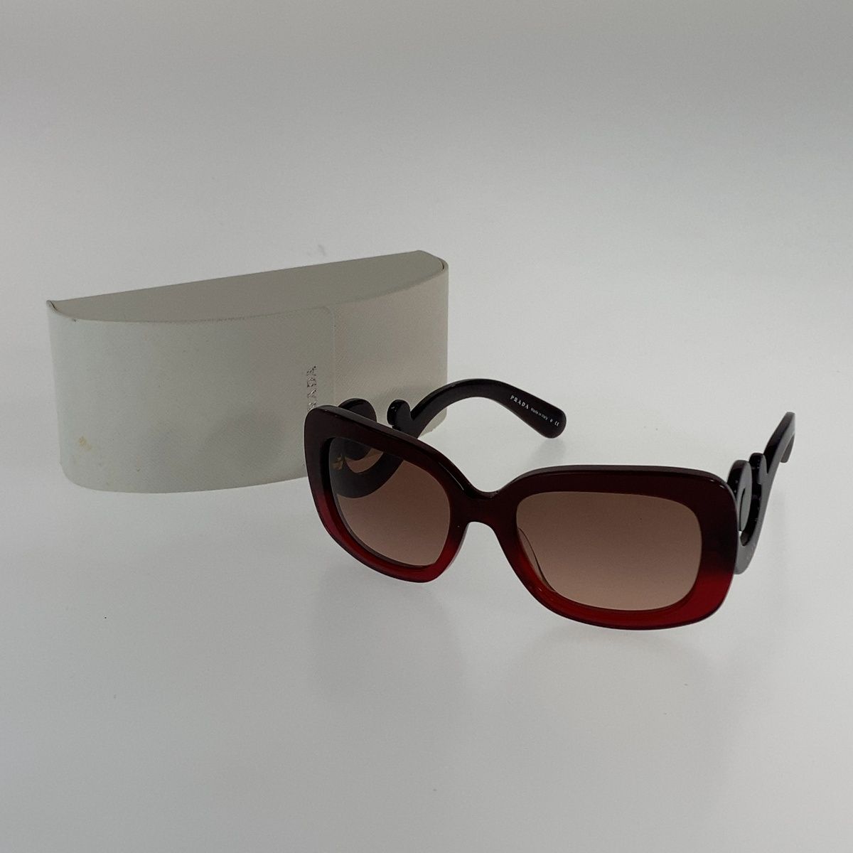Prada Gradient Red Acetate Sunglasses Eyewear — view 8
