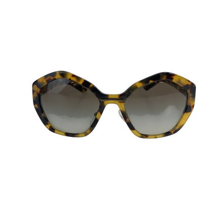 Prada Marble Pattern Brown Yellow Acetate Sunglasses Eyewear — view 2