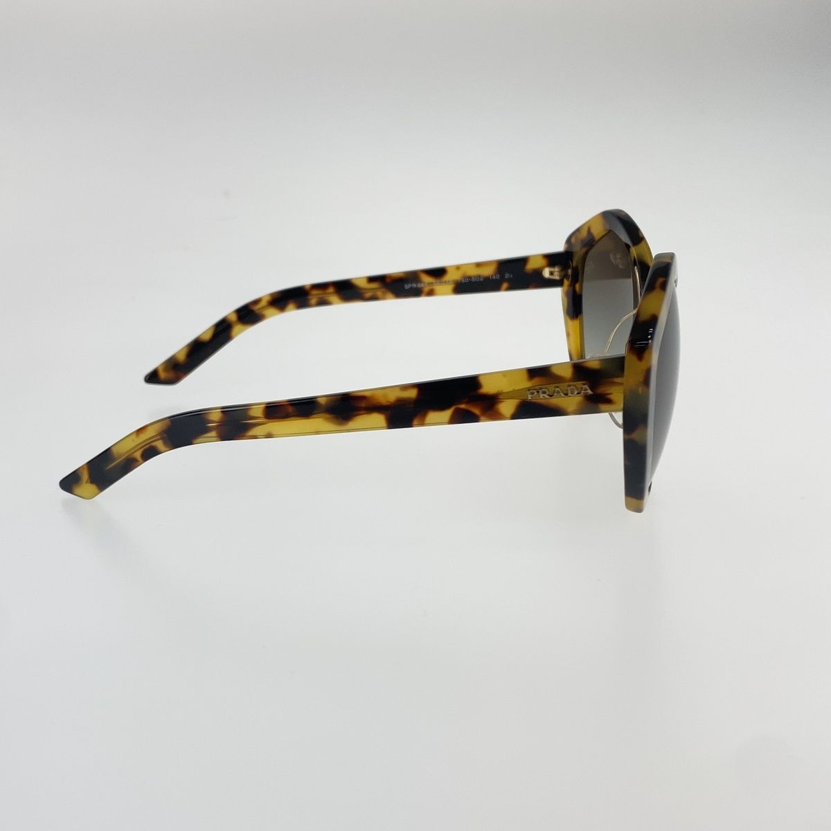 Prada Marble Pattern Brown Yellow Acetate Sunglasses Eyewear — view 7