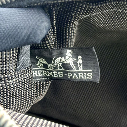 Hermes Herline PM Canvas Black Tote Bag Silver — view 4