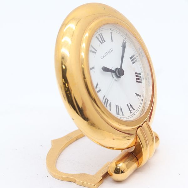 Cartier Colisee Travel Clock White Dial Table — view 2