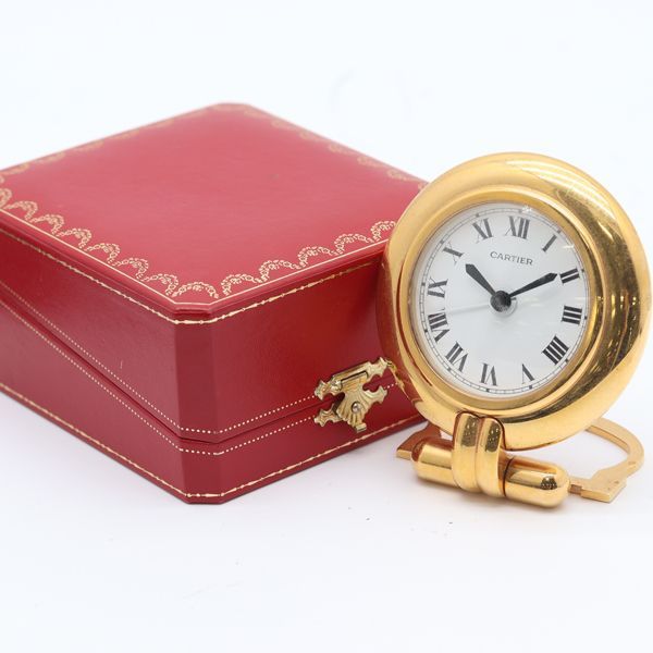 Cartier Colisee Travel Clock White Dial Table — view 4