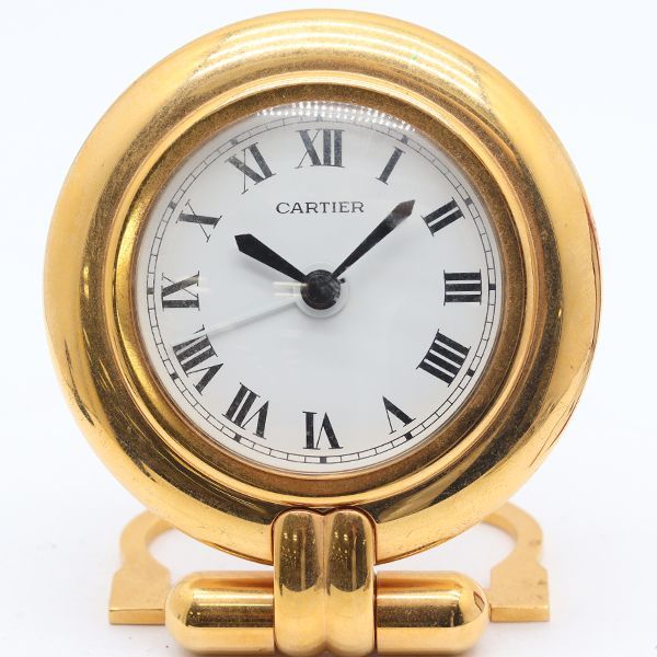 Cartier Colisee Travel Clock White Dial Table