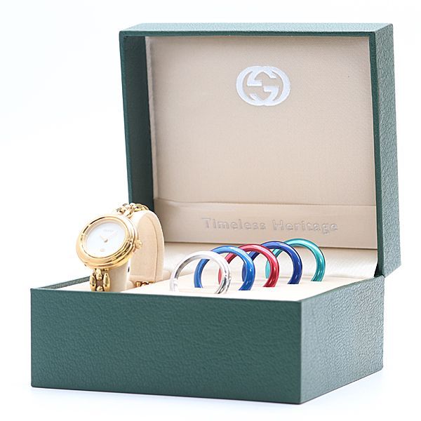 Gucci Change Bezel 11/12 White Dial Watch