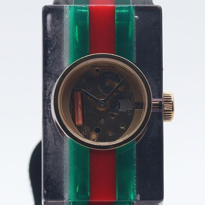 Gucci Operational Vintage Web 143.5 Skeleton Dial Watch