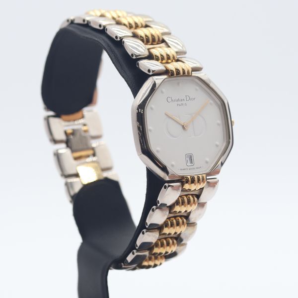 Dior Octagon 45.204 Date White Dial Watch — view 2