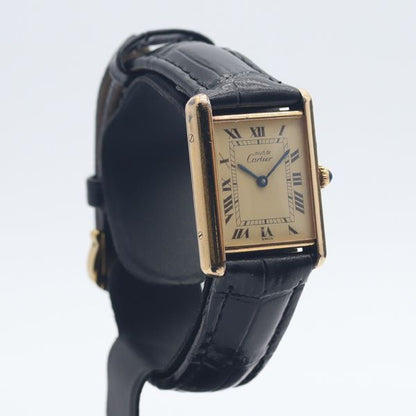 Cartier Must Tank Ivory Dial Watch — view 2