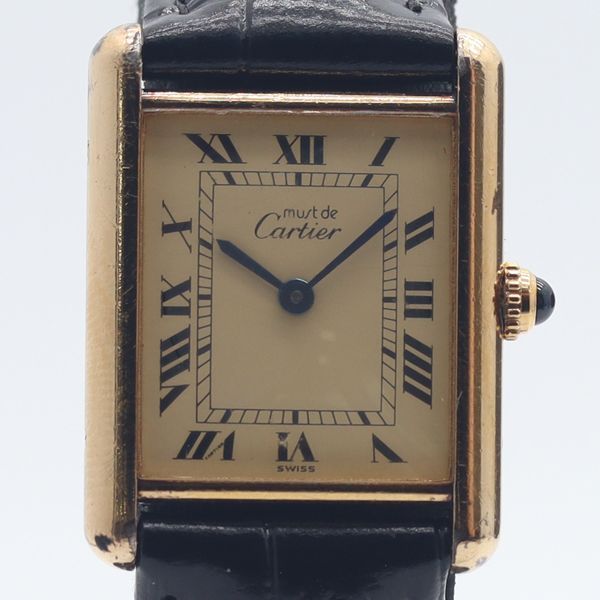 Cartier Must Tank Ivory Dial Watch