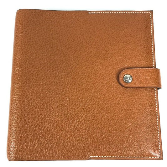 Hermes Pouch CD Case Disc Leather Brown