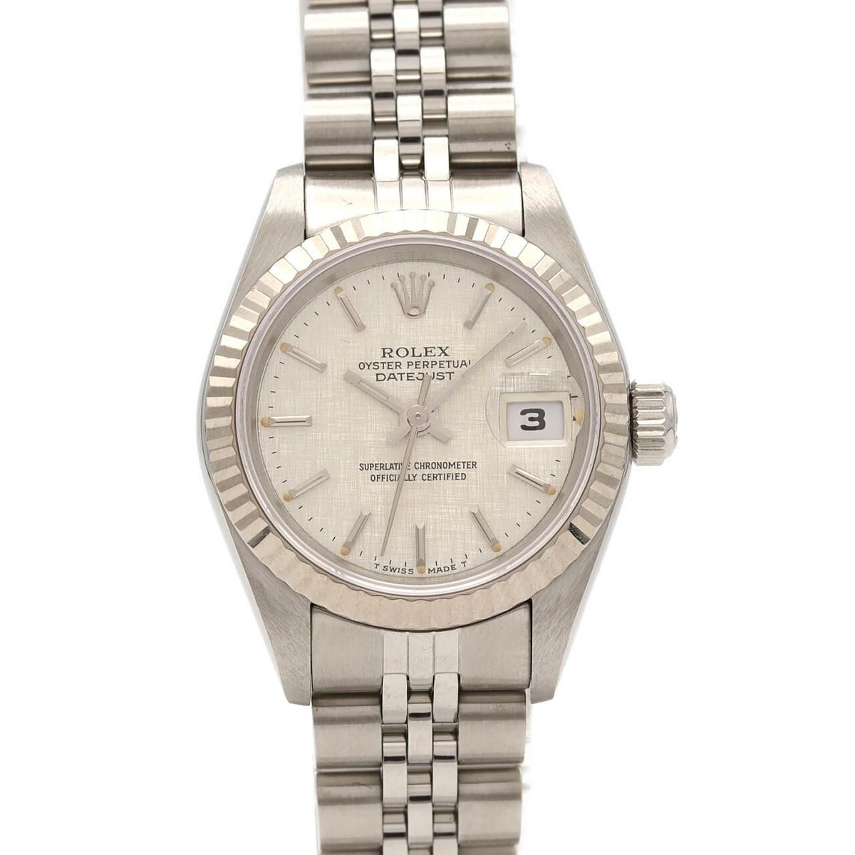 Rolex Datejust Stainless Steel White Gold Automatic
