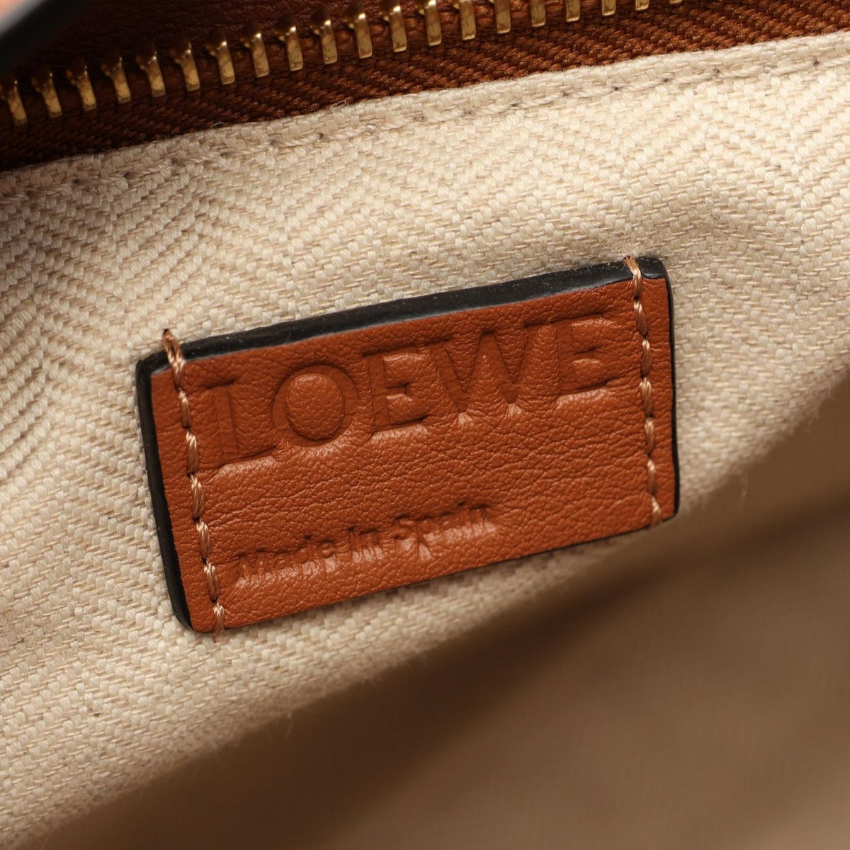 Loewe Handbag Puzzle Bag Small 2-Way Brown Pink Leather — view 4