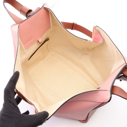 Loewe Handbag Hammock Small 2-Way Pink Brown Leather Bag — view 3