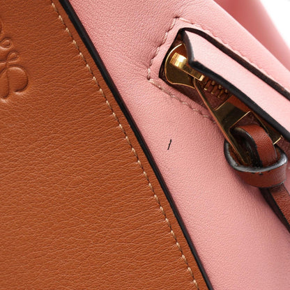 Loewe Handbag Hammock Small 2-Way Pink Brown Leather Bag — view 7