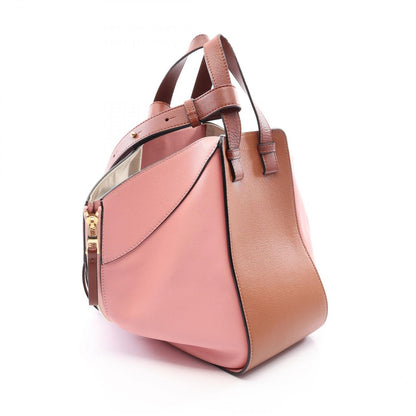 Loewe Handbag Hammock Small 2-Way Pink Brown Leather Bag — view 2