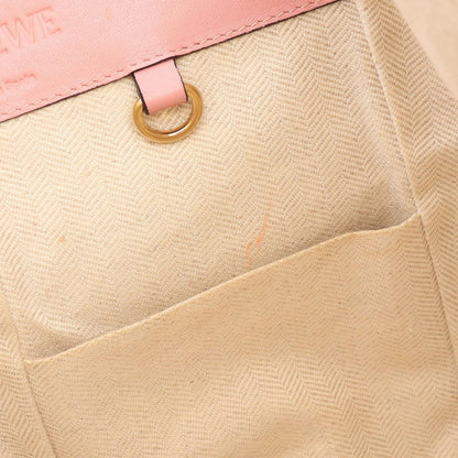 Loewe Handbag Hammock Small 2-Way Pink Brown Leather Bag — view 5