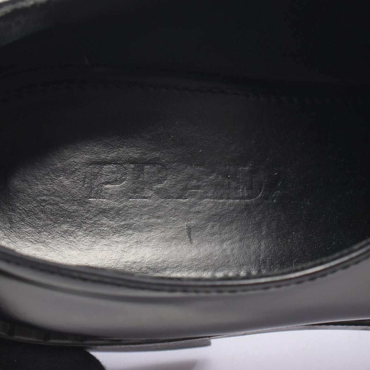 Prada Loafers Monolith Leather Shoes — view 5
