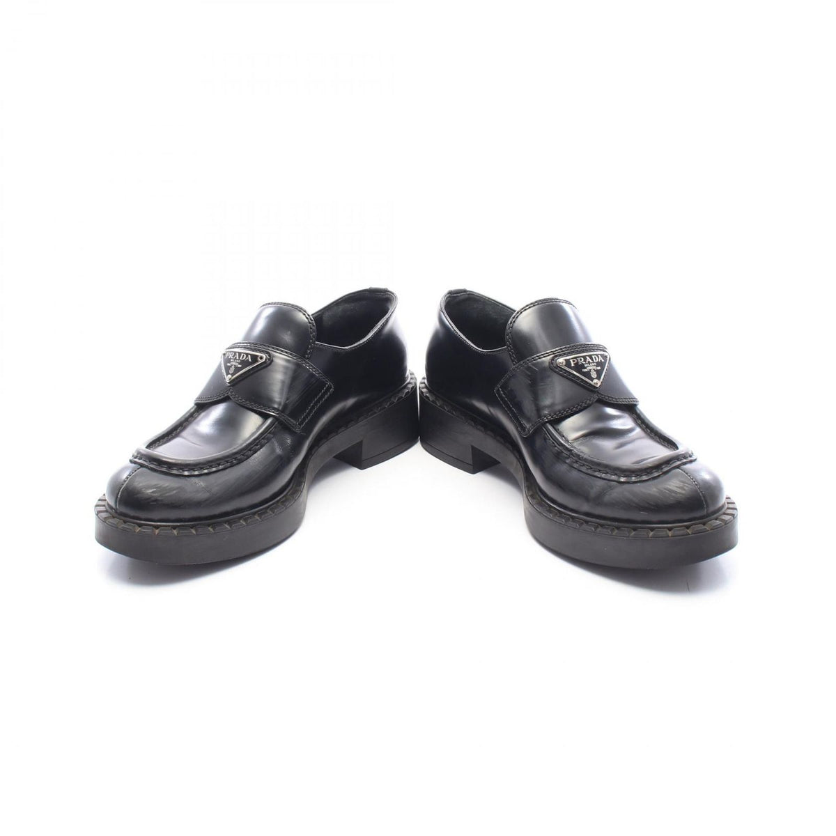 Prada Loafers Monolith Leather Shoes — view 3
