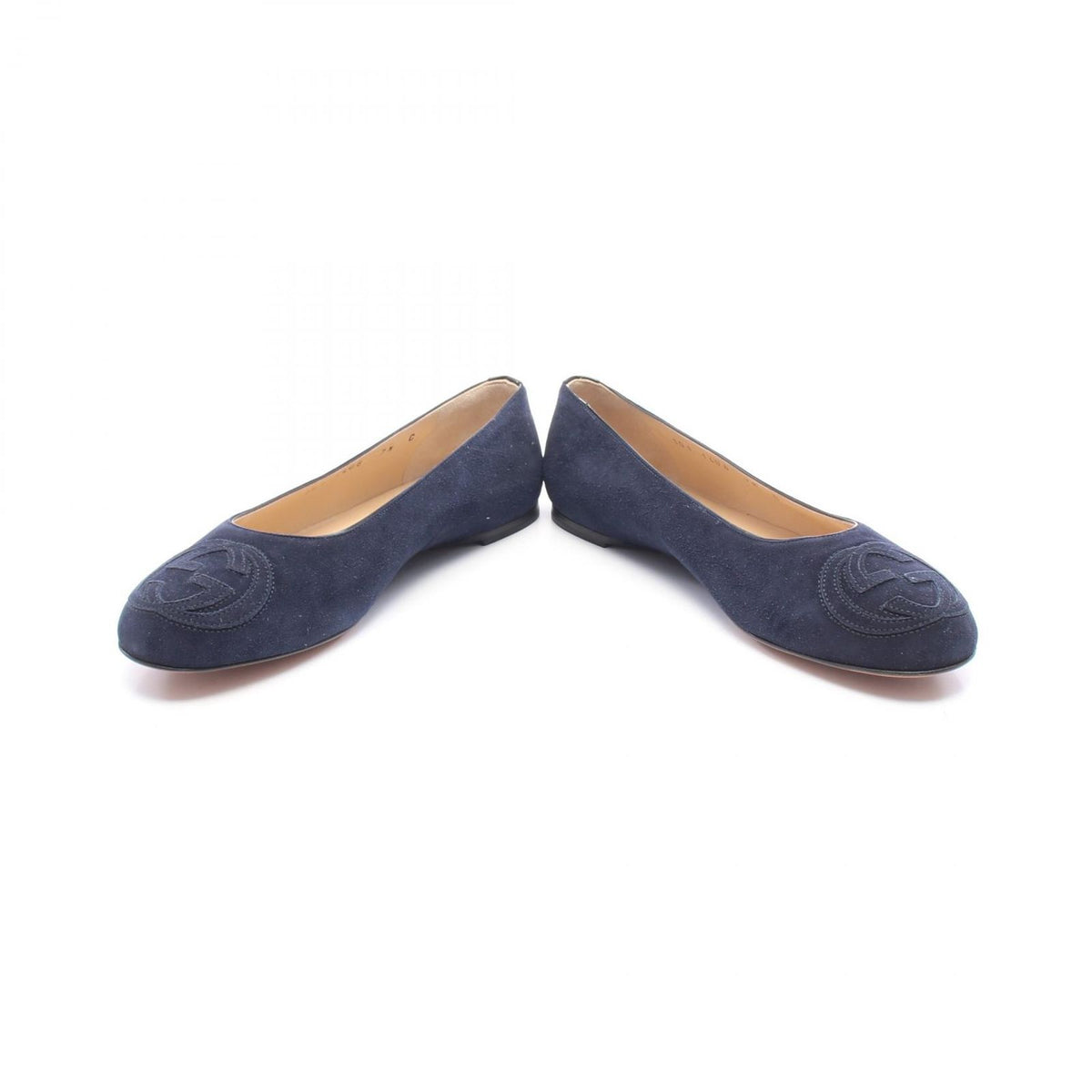 Gucci Interlocking G Suede Flat Shoes — view 3