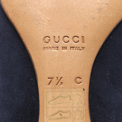 Gucci Interlocking G Suede Flat Shoes — view 6
