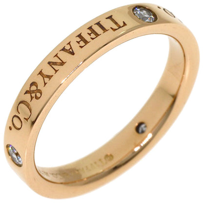 Tiffany & Co Flat Band Diamond Ring 18k Pink Gold — view 2