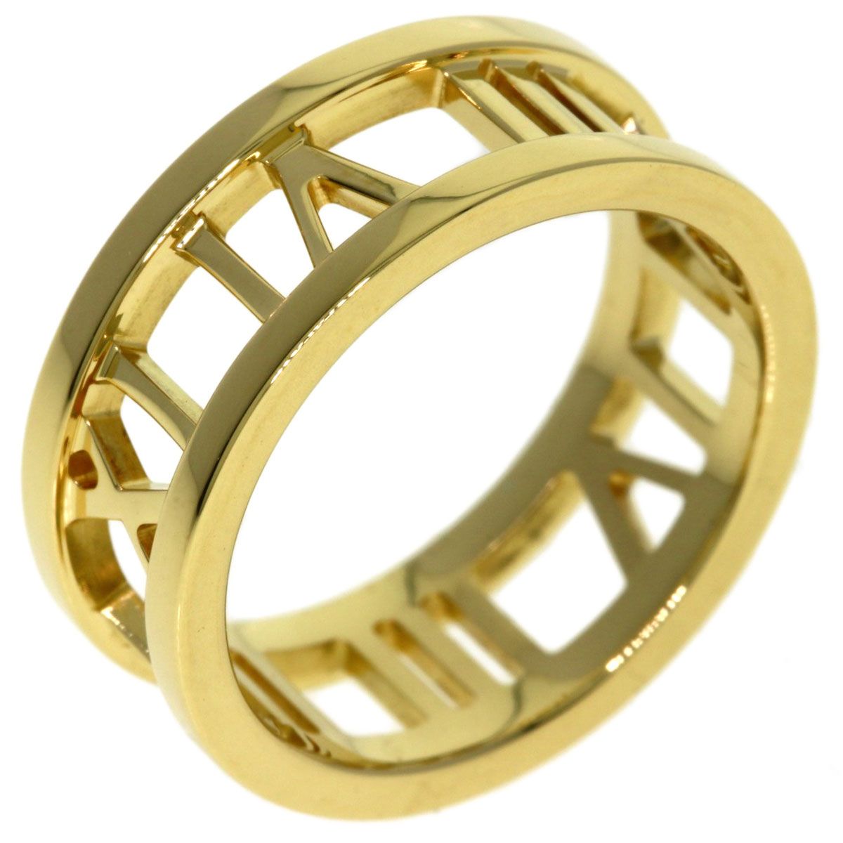 Tiffany & Co Atlas Open Heart Ring 18k Yellow Gold — view 2